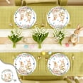 thumbnail image 4 of Uuiauoio 20Pcs Easter Tableware Colorful Easter Bunny Disposable Dinnerware Paper Plates Cups for Holiday Party Supplies Table Decorations(20 Plates), 4 of 6