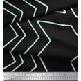 thumbnail image 3 of Soimoi Black polyester Crepe Fabric Arrow Symbol Printed Fabric 1 Yard 52 Inch Wide, 3 of 5