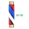 thumbnail image 3 of Rainproof Barber Shop Pole Red Blue White Rotating Light Lighting Stripes Lights 15cmx65cm Aureate, 3 of 8