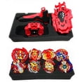 thumbnail image 4 of PENGXIANG 8PCS Set Gyro Burst Launcher Portable Storage Box Boys Kids Toy Christmas Gift Black Set, 4 of 5