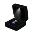 thumbnail image 4 of Weilifangwps Velvet Earring Studs Box with LED Light Jewelry Display Gift Box for Birthday Anniversary, 4 of 4