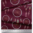 thumbnail image 2 of Soimoi Poly Georgette Fabric Arrow & Dream Catcher Home Decor Print Fabric by the Yard 52 Inch Wide, 2 of 3