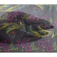 thumbnail image 4 of oneOone Viscose Chiffon Fabric Leaves & Floral Artistic Print Fabric BTY 42 Inch Wide, 4 of 4