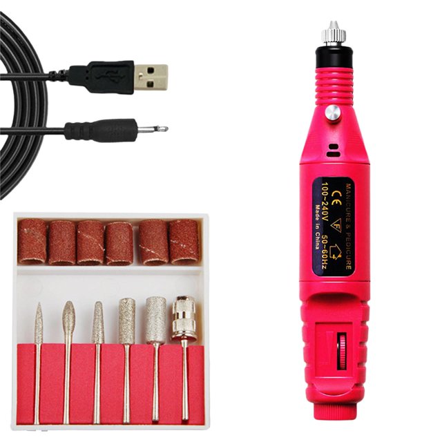 KLKCMS Portable Milling polishing Sander Machine Rose Red