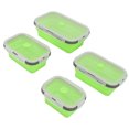 thumbnail image 2 of Récipient à Repas Pliable, 4pcs Rétractable pour le Déjeuner Flexible Coffre-Fort pour Bureau Rose, Vert, Rose Rouge, 2 of 8