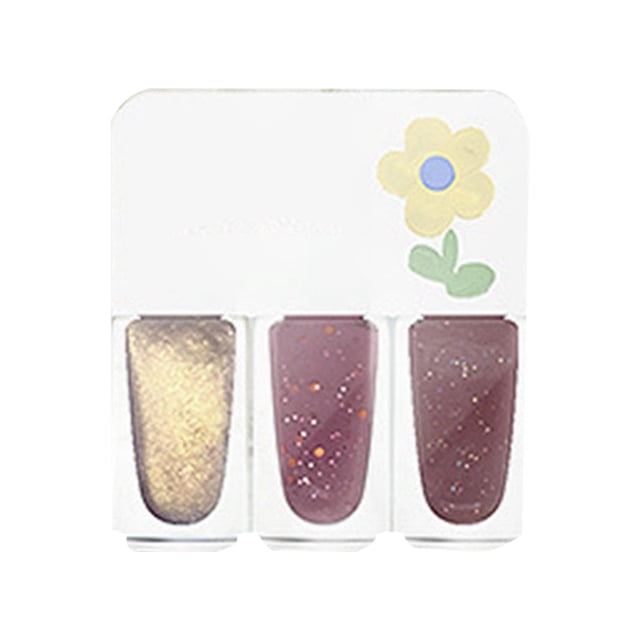 Riforla Three Color Nail Polish No Baking Quick Drying Set Durable Tearable Water Based Manicure 1ml Nail Polish