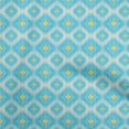 thumbnail image 1 of oneOone Viscose Chiffon Light Blue Fabric Asian Ikat Craft Projects Decor Fabric Printed By The Yard 42 Inch Wide, 1 of 4