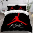 thumbnail image 2 of Jordan-4# Jordan Digital Printing Three-piece 3d Trapeze Logo Quilt Cover Air Pillowcase, 2 of 2