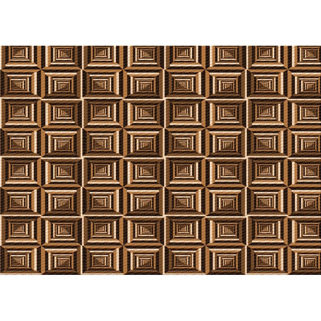 Ahgly Company Tapis d'Intérieur Lavables en Machine Rectangulaire Transitionnel Brun Bronze, 8' x 10'