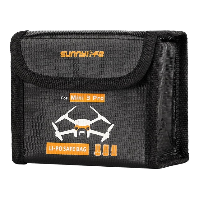 TISHITA Sac Ignifuge pour Pile RC, Étui de Protection Résistant à la Chaleur, Batterie pour pour 3 Piles
