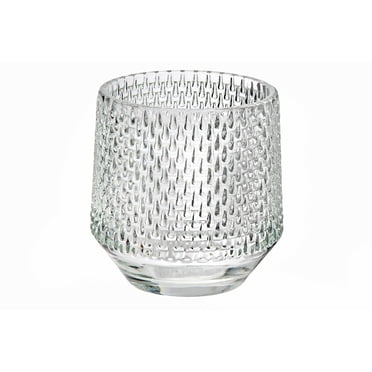 Bougeoir En Verre Rond (Teardrop) - Ensemble De 4