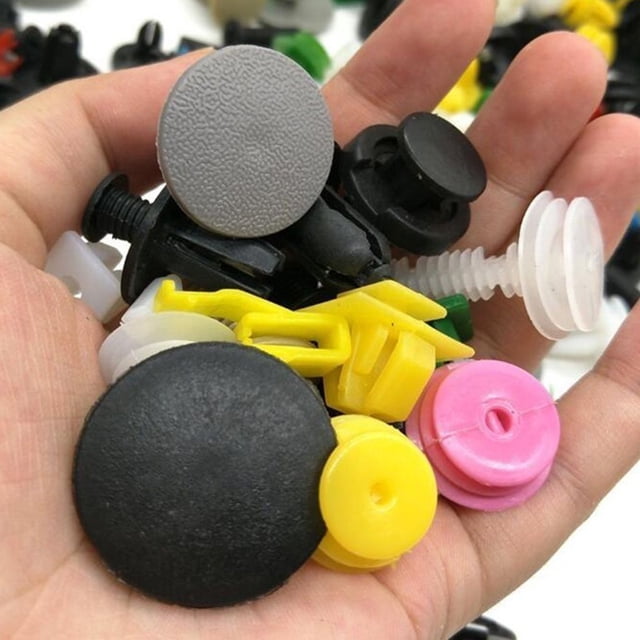 VONKY Push Pins Universal Plastic Fastener for Car Fender Bumper Interior Panel Trim Rivet Color Size Random, 200pcs