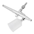 thumbnail image 1 of Dual Action Airbrush Kit Needle Large Capacity Cup Spray Airbrush, Copper Made, Suitable for Artists, with Dual Action Trigger Controls and Safety Locks, 20cc and 40cc Cup, 1 of 7