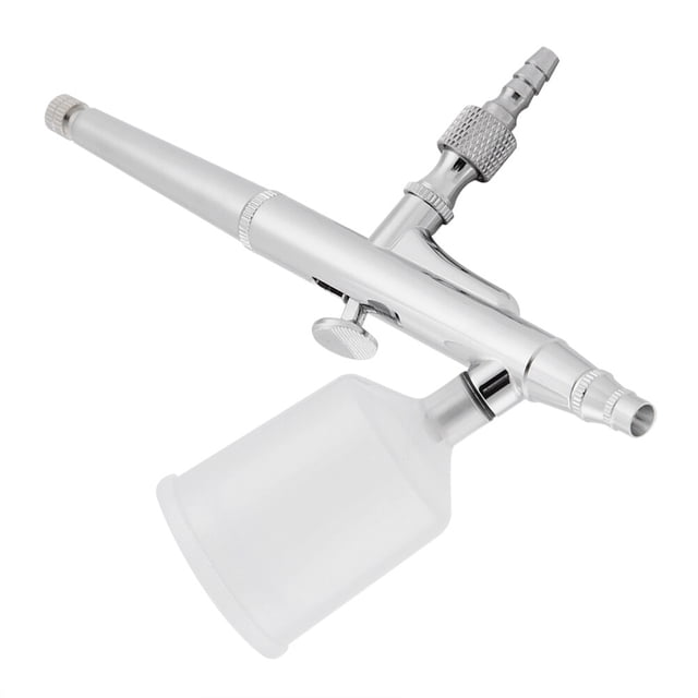 Dual Action Airbrush Kit Needle Large Capacity Cup Spray Airbrush, Copper Made, Suitable for Artists, with Dual Action Trigger Controls and Safety Locks, 20cc and 40cc Cup