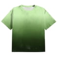 thumbnail image 3 of BOBOGOJP T-Shirts pour Homme Mi-Long à Manches Courtes Hauts Grande Taille Col Ras du Cou T-Shirt Décontracté Blouses (Vert,7TG), 3 of 5