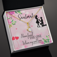 thumbnail image 4 of À Ma Petite Amie SoulMate Séduisante Ruban Collier Message Carte, 4 of 7
