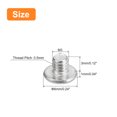 thumbnail image 2 of Unique Bargains M3x0.5x3mm Lot de 50 Vis Plates Rondes en Métal pour Machine à Entraînement Phillips, 2 of 5