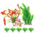 thumbnail image 1 of 8pcs Fish Tank Plant Fish Tank Landscaping Decoration Fish Tank Aquarium Artificial Plant, 1 of 8