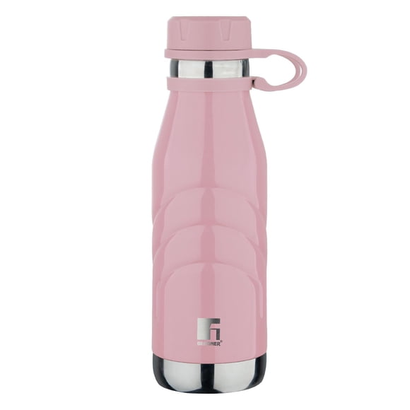 Flamingo Thermo Steel Bottle Or Flask 750ml | Hot & Cold, Vacuum Insulated, For Water, Coffee, Tea, Soup, Juice - Use In Office, Commute, Sports, Travel, Strapped Screw On Top Cap | Rust & Leak Proof