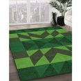 thumbnail image 3 of Ahgly Tapis Rectangulaire Lavable en Machine Intérieur Transitionnel Vert Forêt Foncé, 4 Pieds x 6 Pieds, 3 of 7