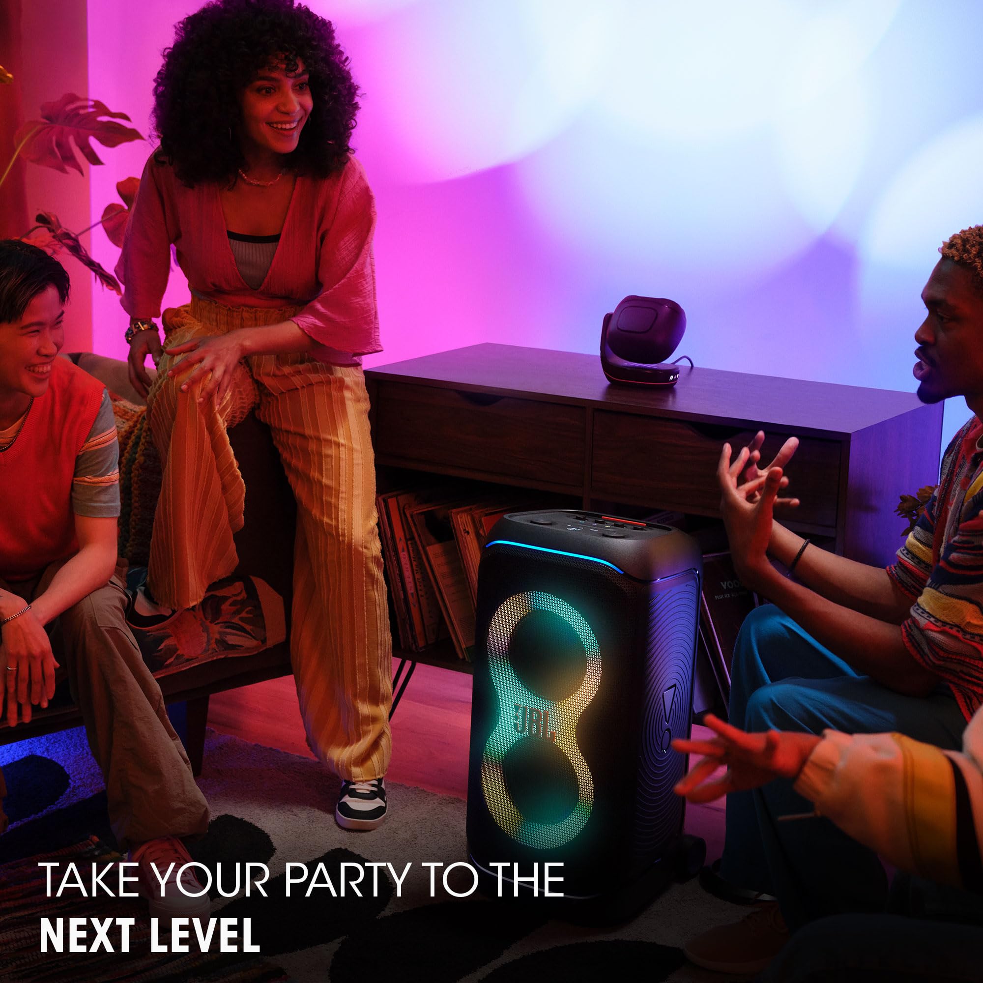 JBL PartyLight Beam Bluetooth projection party light - Black