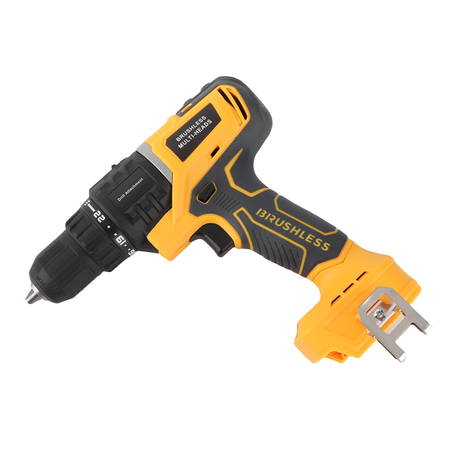 20V Cordless Power Tool Combo Kit Drill and Angle Grinder Set with Brushless Motor for Drilling Cutting Grinding