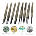 thumbnail image 2 of EIGTHTAIL ESD Anti-Static Tweezers Industrial Tweezers with Replaceable Carbon Fiber Tips, 2 of 7