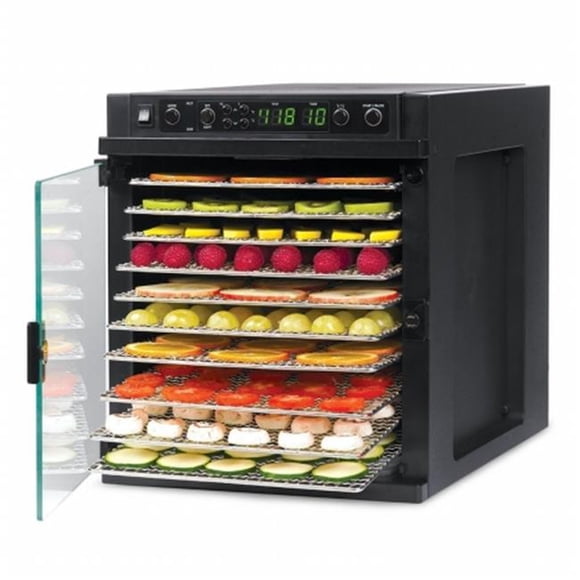 Déshydrateur Alimentaire Numérique avec Plateaux Sans BPA, Noir