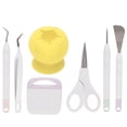 thumbnail image 1 of Vinyl Weeding Tools Set  , Clear Debris DIY Production Craft Tools Set Prevent Tearing  For Cameos For Silhouettes For Lettering Yellow, 1 of 8