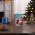 thumbnail image 2 of Mr. Christmas 8.5" Vintage Decorative Santa with Present Book, Blue, 2 of 5