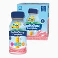 thumbnail image 1 of PediaSure Complete® Reduced Sugar, Nutritional Supplement, Strawberry, 4x235 mL Ready to Feed Bottles, 1 of 8