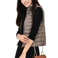 thumbnail image 2 of Innerwin Doudounes Manches Longues Gilet Matelassé Col Montant Chaud Extérieur Kaki TG, 2 of 3