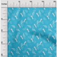 thumbnail image 2 of oneOone Cotton Poplin Medium Blue Fabric Tropical Sewing Craft Projects Fabric Prints By Yard 56 Inch Wide, 2 of 5