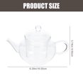 thumbnail image 2 of MasteelfCA Glass Tea Pot Household Transparent Teapot Heat-resistant Tea Pot with Infuser for Home Office, 2 of 7