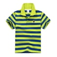 thumbnail image 1 of Chandail Polo pour Garçons, Chandail Polo à Rayures pour Garçons, Manches Courtes, Chandails pour Tout-Petits, Chemise de Rugby à Boutons, Tenue pour Garçons 8-9 Ans, 1 of 2