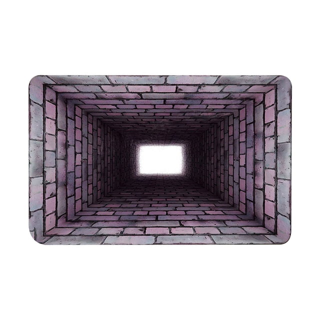FUYPSE 2026 New Arrivals Carpet Cleaner Shampoo 3D Hole Rug Rugs That Look Like A Hole Trap Optical Bottomless Non Doormat for Door Entrance Bathroom Stairs Playroom Living Room or Area Decoration