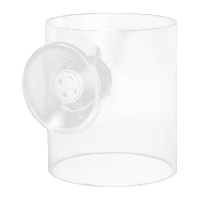Acrylic Fish Feeder Aquarium Feeding Ring Fish Tank Feeder Fish Feeding Circle. Transparent acrylic feeding ring with suction cup attachment, designed to prevent fish food from floating randomly. Compact size of 7.00x8.20x8.00cm, ideal for freshwater aquariums and fish feeding supplies.
