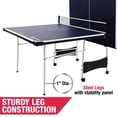 thumbnail image 2 of MD Sports Mid-Size 12mm Indoor Foldable 4 Piece Table Tennis Table, Blue, 2 of 9