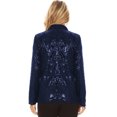 thumbnail image 2 of Women's Evening Sparkle Sequins Open Front Long Sleeve Blazer Jacket, 2 of 5