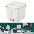 thumbnail image 4 of GUOOL Airtight Rice Storage Container Food Container Bin Perfect for Rice Flour Cereal White L, 4 of 9