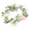 thumbnail image 3 of Flower Garlands,Flower Vines Naturally Romantic Rose Garland Blush Pink Room Decor Top-Notch Performance, 3 of 14