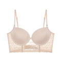 thumbnail image 5 of Bra Womens Low Back Bra Lace Glossy U Shape Backless Bra, 5 of 5
