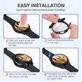 thumbnail image 4 of Case Cover Fit for Samsung Galaxy Watch 4 40mm 44mm,Glass Screen Protector Accessories PC All-Around Anti-fall Bumper Cover, Smart Watch Protective Case for Men Women -White leopard, 4 of 6