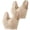 Beige, variante sur Lot de 2 Soutiens-Gorge en Dentelle pour Femme Grande Taille - Sans Armatures, Bonnets 3/4, Bretelles Fixes, Mélange Confortable Nylon Spandex