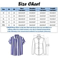thumbnail image 2 of BOBOGOJP Chemises Habillées Ajustées pour Hommes Manches Courtes Décontractées Chemises Boutonnées Imprimées avec Poches, Rouge TTG, 2 of 4