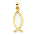 thumbnail image 1 of 14K Yellow Gold Ichthus Fish Pendant, 1 of 2