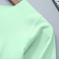 thumbnail image 3 of SHTXOZHI Girls Boys Long Sleeve Layering Shirts Kids Solid Color Crewneck Basic Fall Tops Tees 2-13 Years, 3 of 5