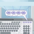 thumbnail image 4 of 2.4G  Keyboard Mouse Set, Compact Desktop Gaming Keyboard And Mouse, Retro Keyboard With Round Keycaps Small Mouse For PC Laptop For, 4 of 8
