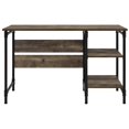 thumbnail image 4 of Ameriwood Home Carter Single Bureau sur Pied en Rustique, 4 of 6