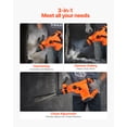 thumbnail image 3 of VEVOR SDS-Max 2-Inch Corded Rotary Hammer Drill Kit 1600W 175-350RPM 3 Functions, 3 of 9